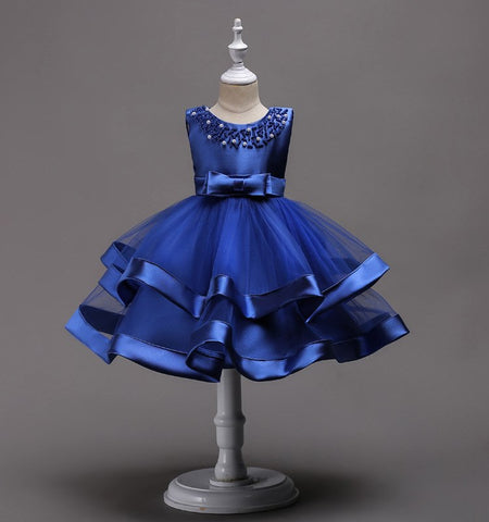 blue christening dress