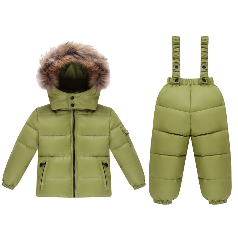 '-30 degree winter 90% down jacket for baby we girl clothes children c ...