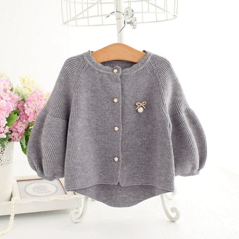 infant red cardigan sweater