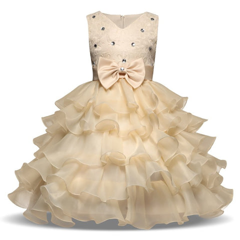 Girls Wedding Dress Kids Princess Dress Little Girl Ball Gown