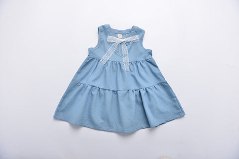 baby girl denim frock