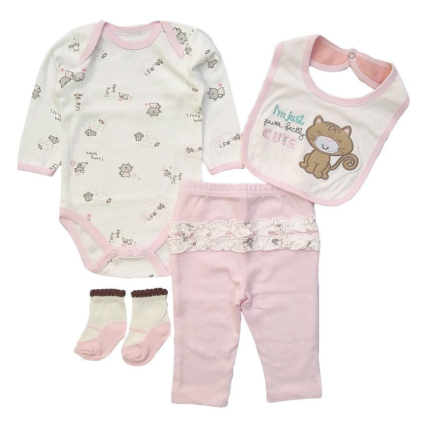 Baby clothing set 2018 Newborn baby boy girl clothes 100% cotton Chara ...