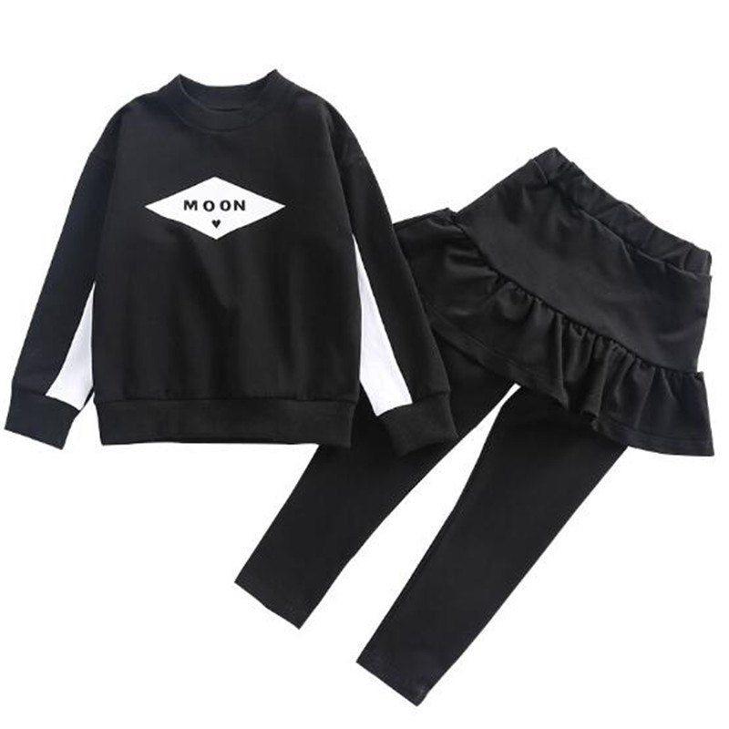 Childrens Clothing Set Casual Girls Clothes Long Sleeve Spring Autumn ...