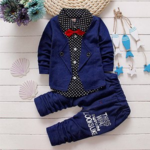 Fashion children's clothing sets gentleman baby clothing birthday part ...