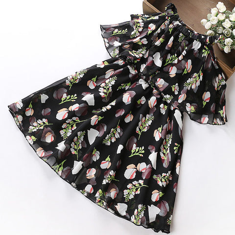 flower print long frock