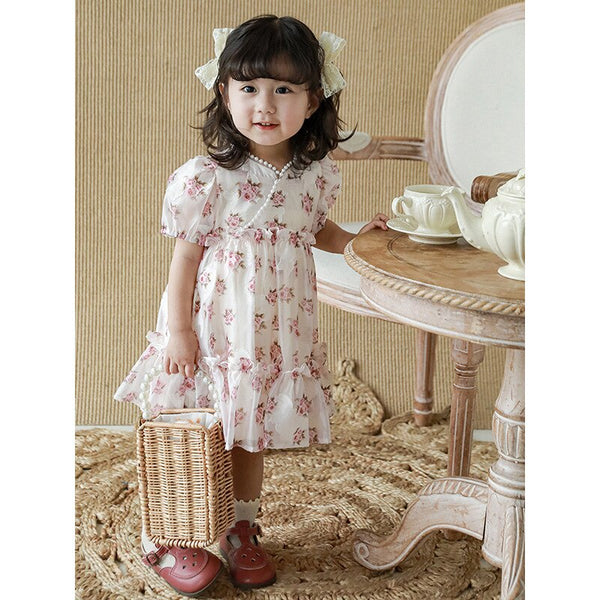 Girls' Rose Dress 2023Summer Children'sPrincess Dress – ToysZoom