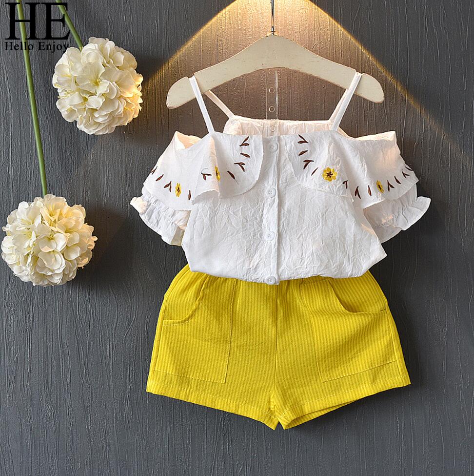 Girls Clothing Sets Summer Fashion 2018 Childrens Clothes Kids Short S ...