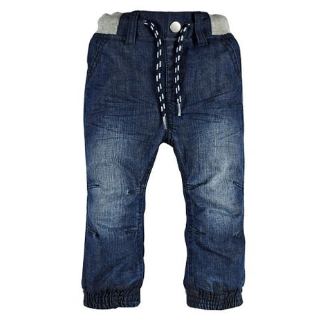 Girls Solid Jean Blue Harem Pants