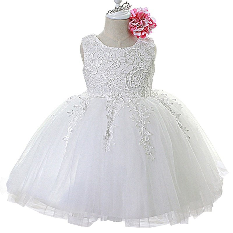 Newborn Baby Girl Dress Clothes Princess Infant Lace Christening Gown ...