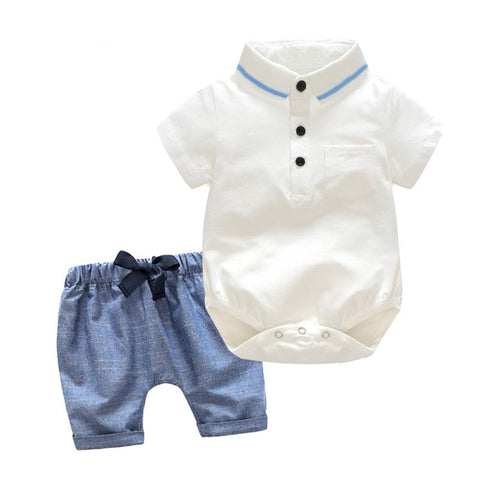 baby boy short suit set
