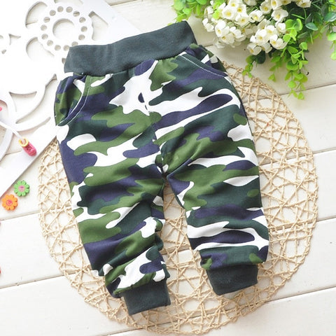 SpringAutumn Lovely Cotton Children Camouflage Pants Newborn Baby Boy   ToysZoom