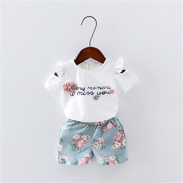 Summer Baby Girls Suits 2018 New Casual 1 2 3 Year Toddler Children Cl ...