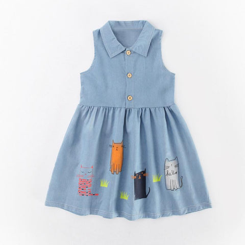 denim frock for girls