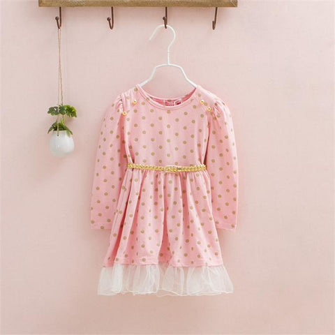 long sleeve baby party dress