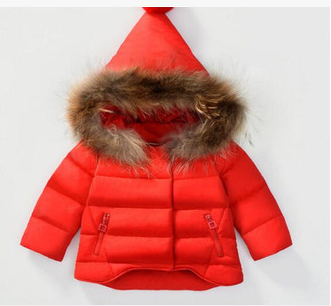 toddler girl coat with fur hood