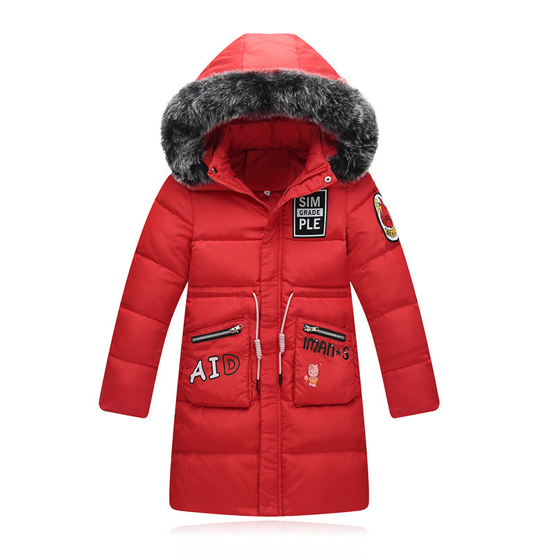 ZENOBIAPE Children Cold Winter down Girls Thickening Warm Down Jackets ...