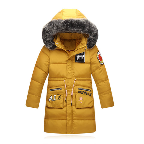 ZENOBIAPE Children Cold Winter down Girls Thickening Warm Down Jackets ...