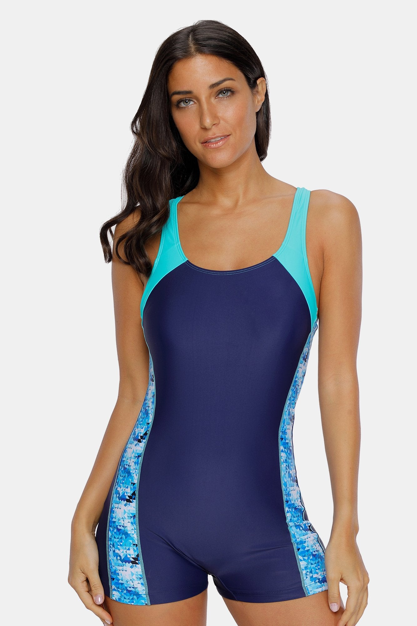 ACCLAIM Pisa Ladies Girls Racer Back Shelf Bra Swimming Costume Swim Suit