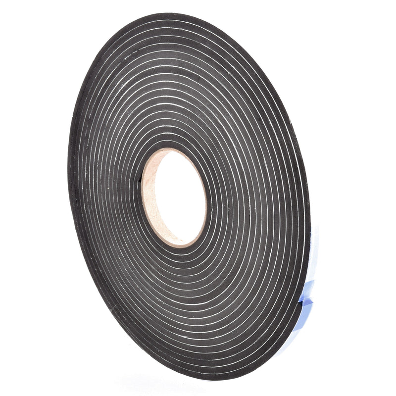 Sponge Neoprene Stripping W/Adhesive 1/2in Wide X 1/4in Thick X 37.5ft