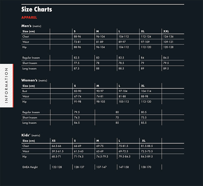 Size Guides – Zala Club Shop