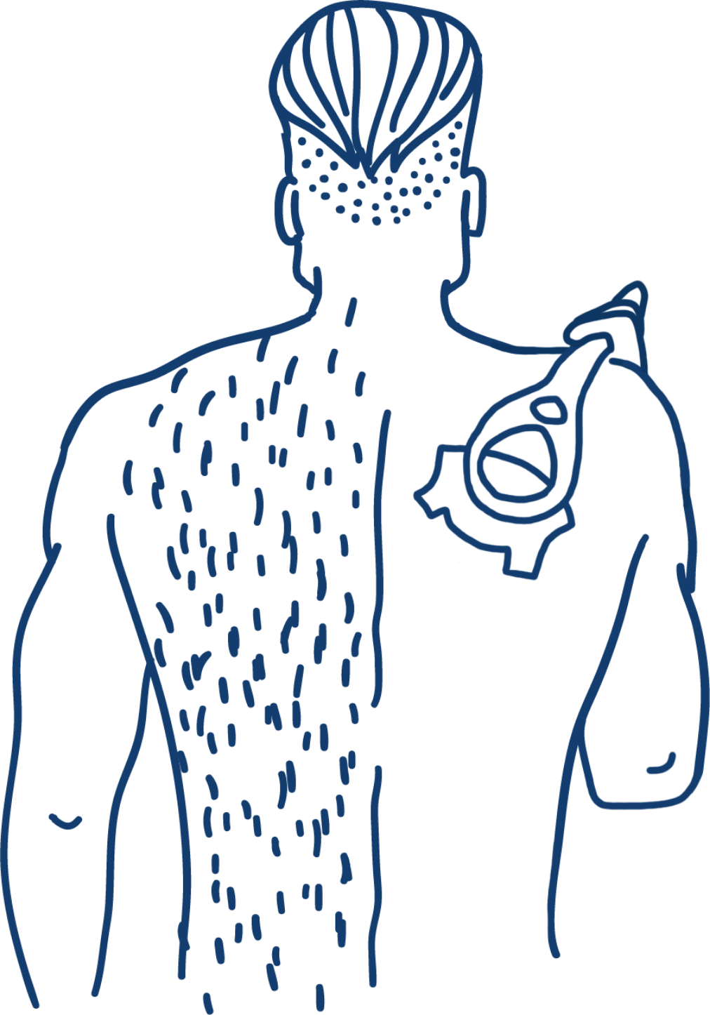 men's back hair shaver