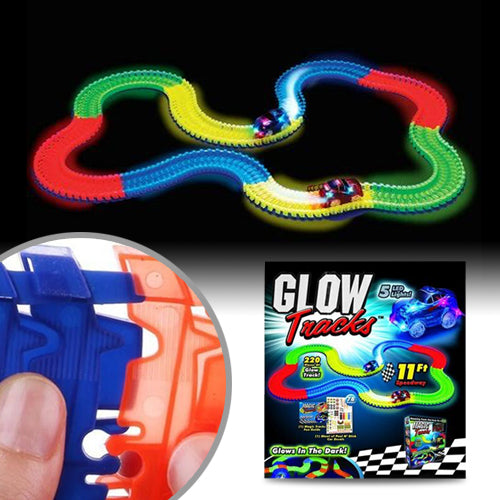 glow tracks racing set