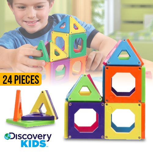 discovery kids magnetic tile set
