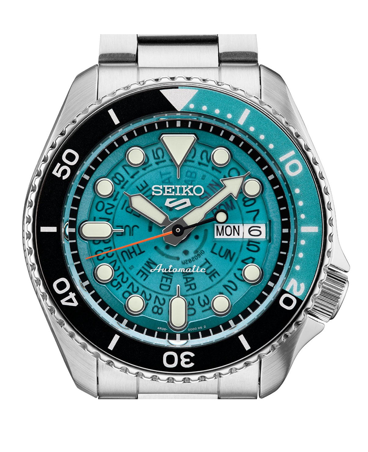Seiko-5 Sports "Time-Sonar" Watch Blue See-Thru Dial – M&R Jewelers
