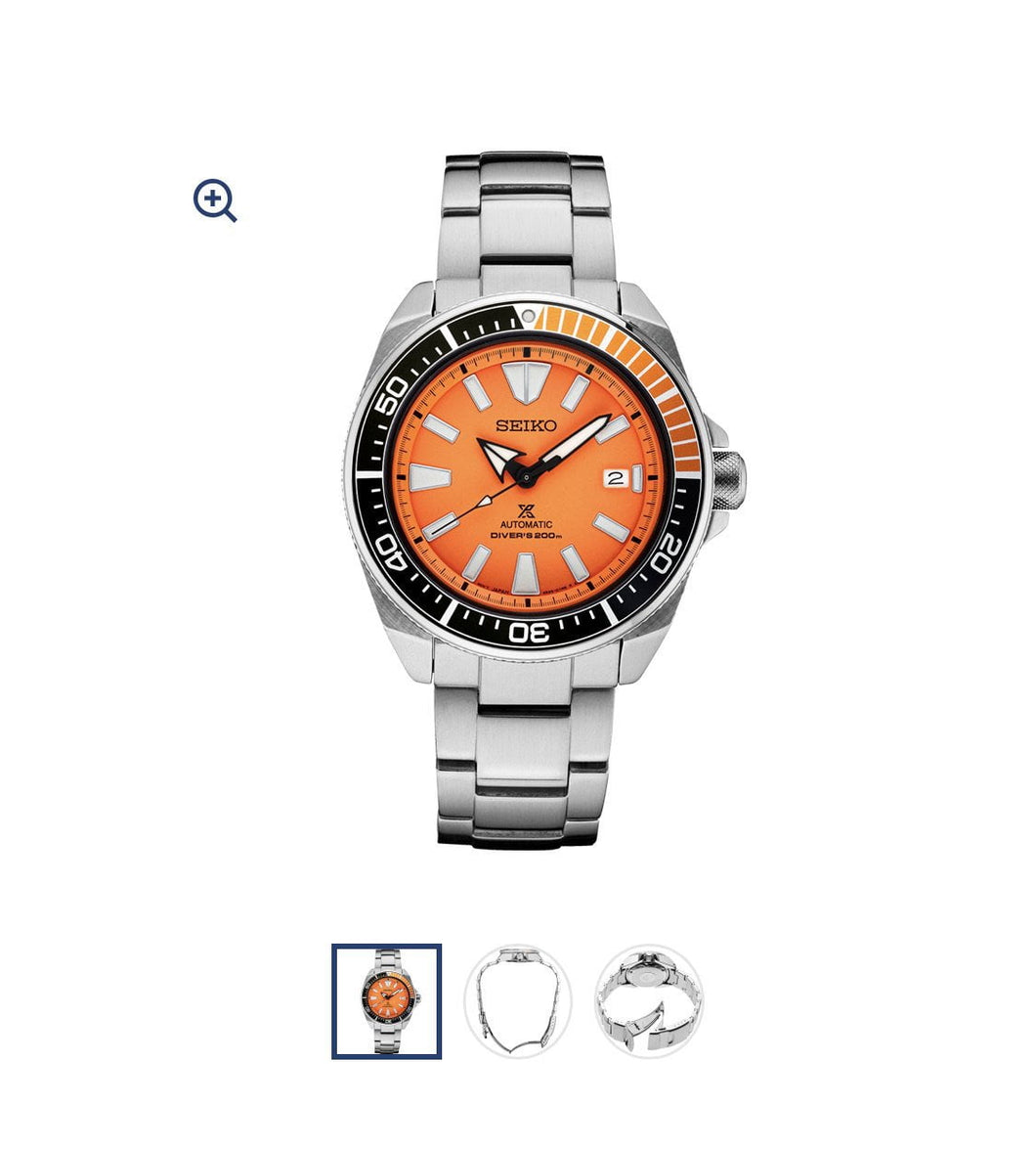 Seiko-Seiko Prospex Stainless Steel Orange Dial Automatic SRPC07 – M&R  Jewelers