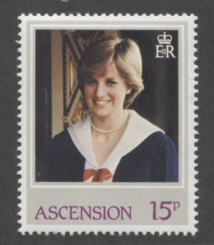 The 15c 1982 21st Birthday of Princess Diana Issue of Ascension