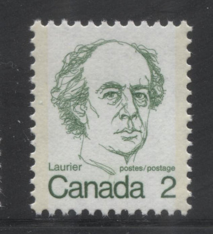 The 2c Sir Wilfred Laurier stamp of the 1972-1978 Caricature Issue of Canada
