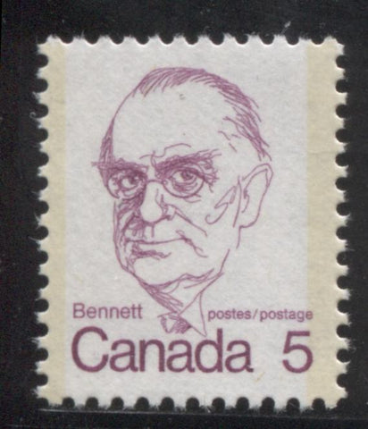 The 5c Richard Bedford Bennett stamp of the 1972-1978 Caricature Issue of Canada
