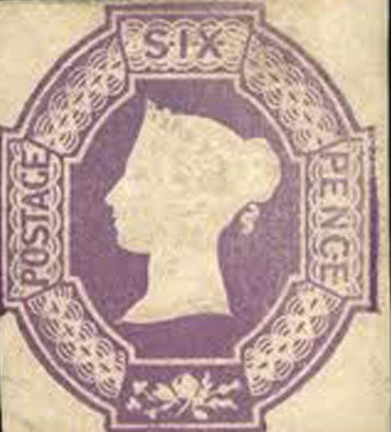 6d violet embossed