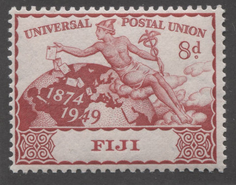 Carmine red 3rd design 1949 UPU issue