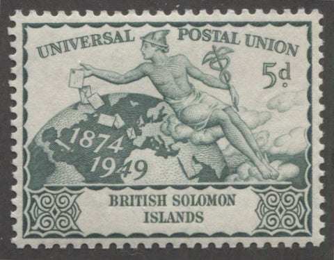 Deep bluish green 1949 UPU issue