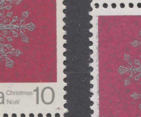 The shifted silver on the 1971 10c Christmas stamp of Canada