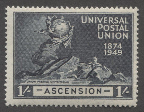 Blue black 4th design 1949 UPU issue