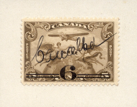 Essay for the 6c on 5c surcharged airmail stamp of Canada from 1932