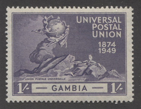 Slate violet 4th design 1949 UPU issue