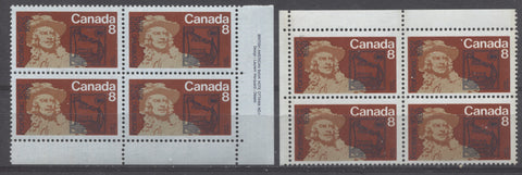 Tinted and non-tinted paper on the 1972 Frontenac Issue of Canada