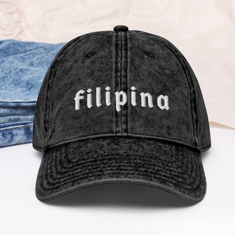 Filipina Embroidered Vintage Cap