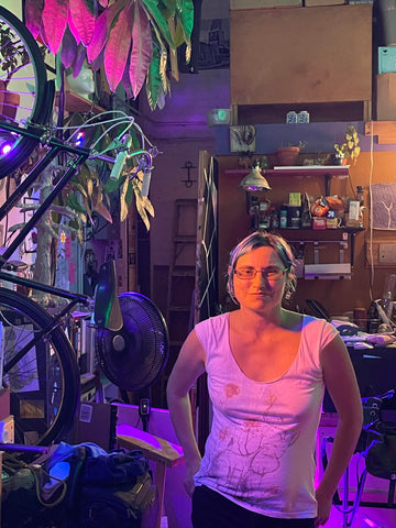 Ashley in her studio.