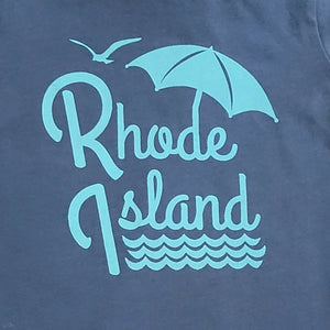 T-Shirt Kid's RI Umbrella navy - Craftland Shop