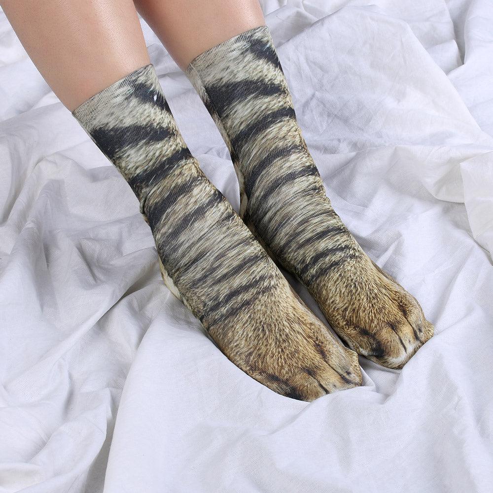 Гольфы лапки. 3d носки лапы животных Wilberis. Необычные носки. Кошачьи носки. Смешные носки.