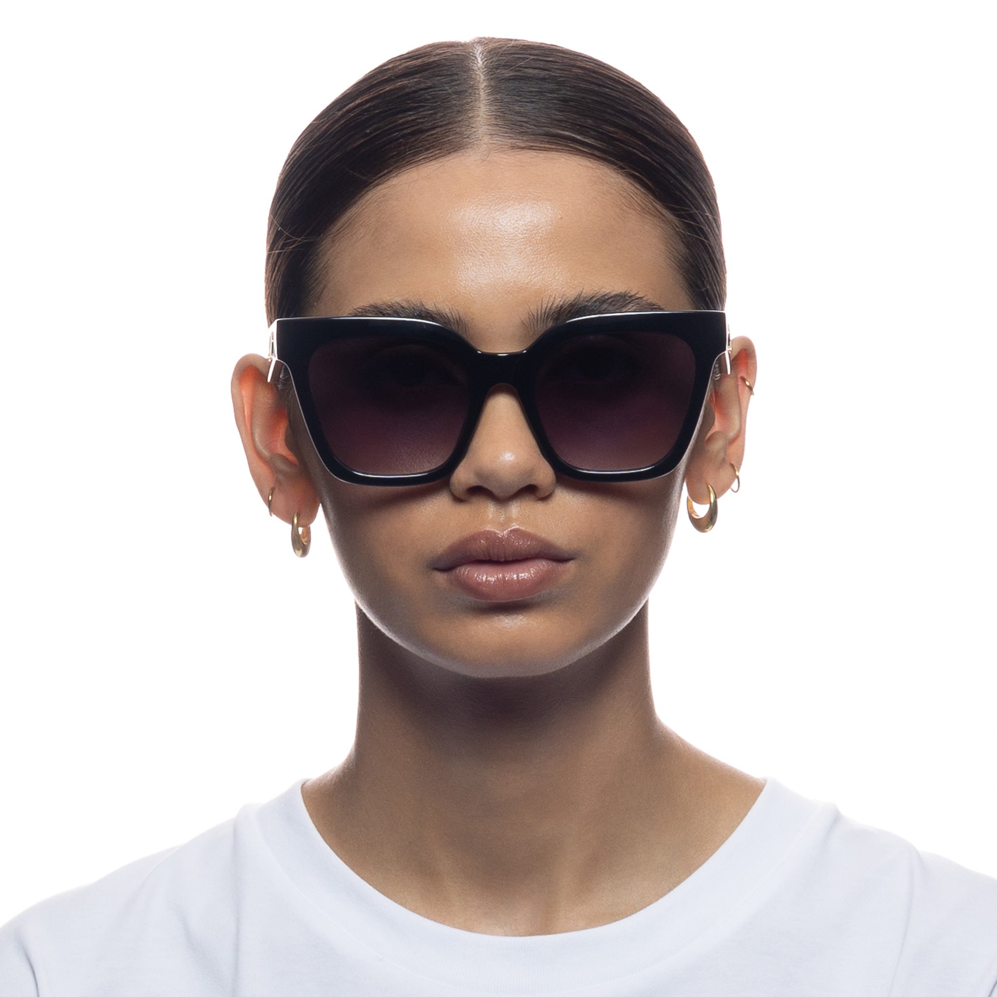 Le Specs Star Glow In Black Smoke Grad