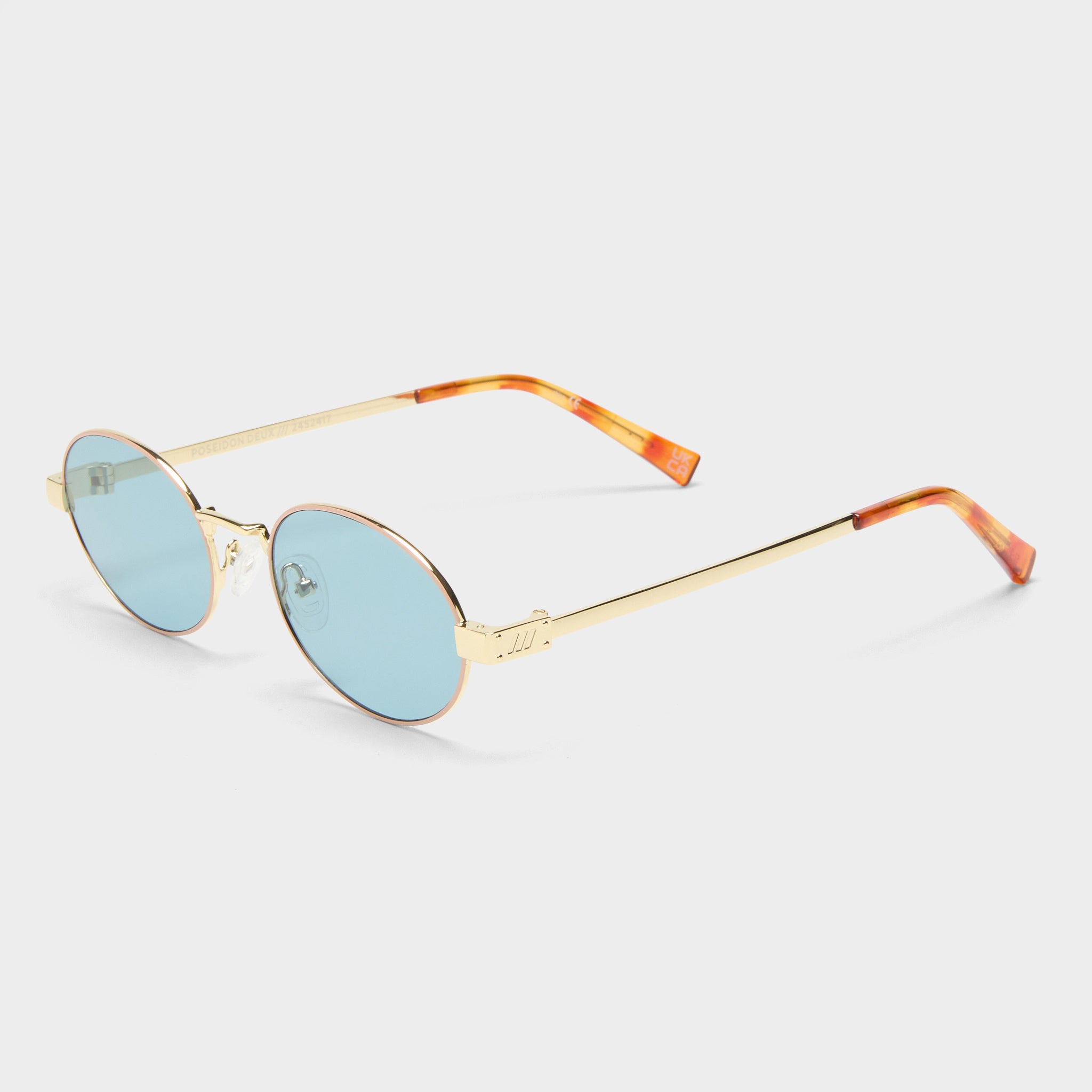 Le Specs Poseidon Deux In Gold Teal