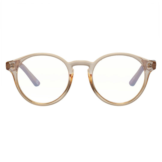 Grassy Knoll Blue Light Grey Straw Glasses Uni-Sex D-Frame Sunglasses