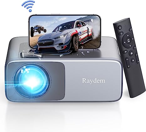 Raydem 1080P Projector, 4K Outdoor Movie Projectors