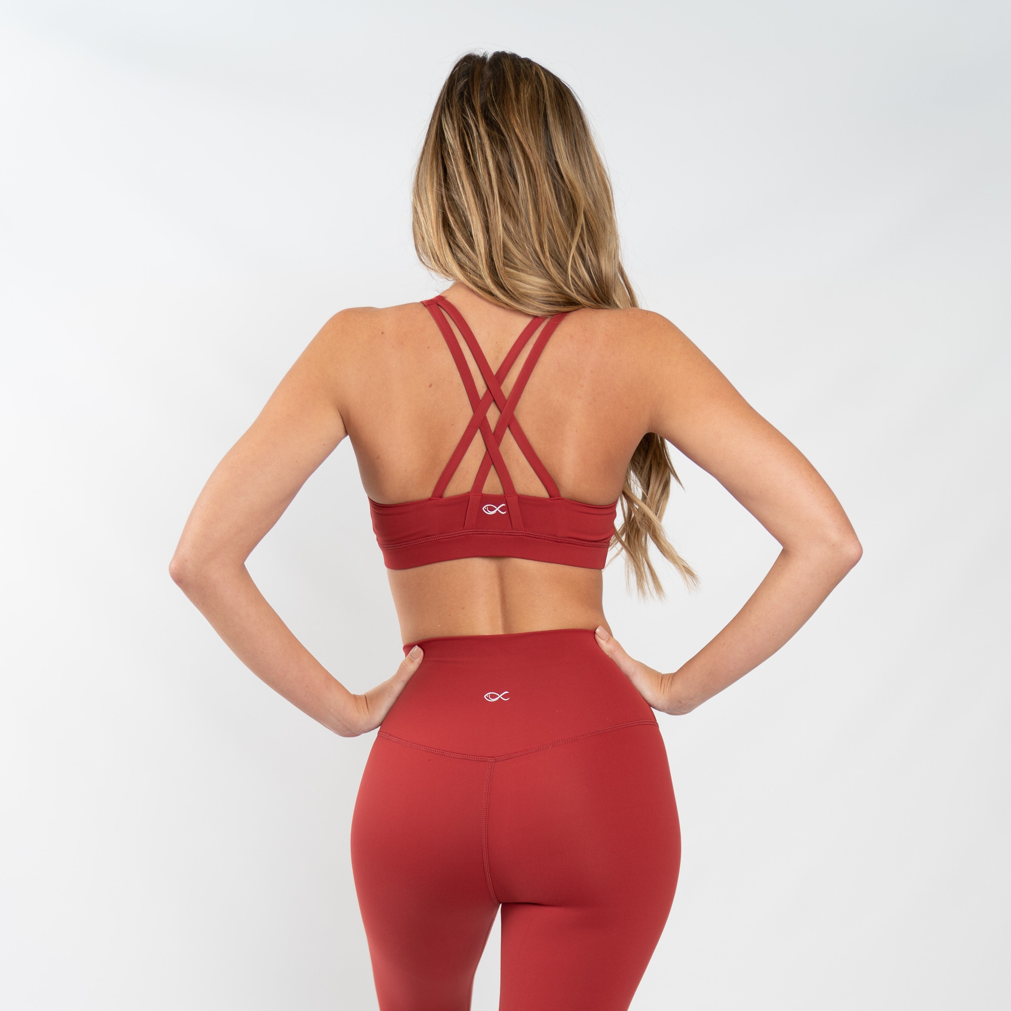 High Neck Strappy Sports Bra in Blueprint – Southern Athletica
