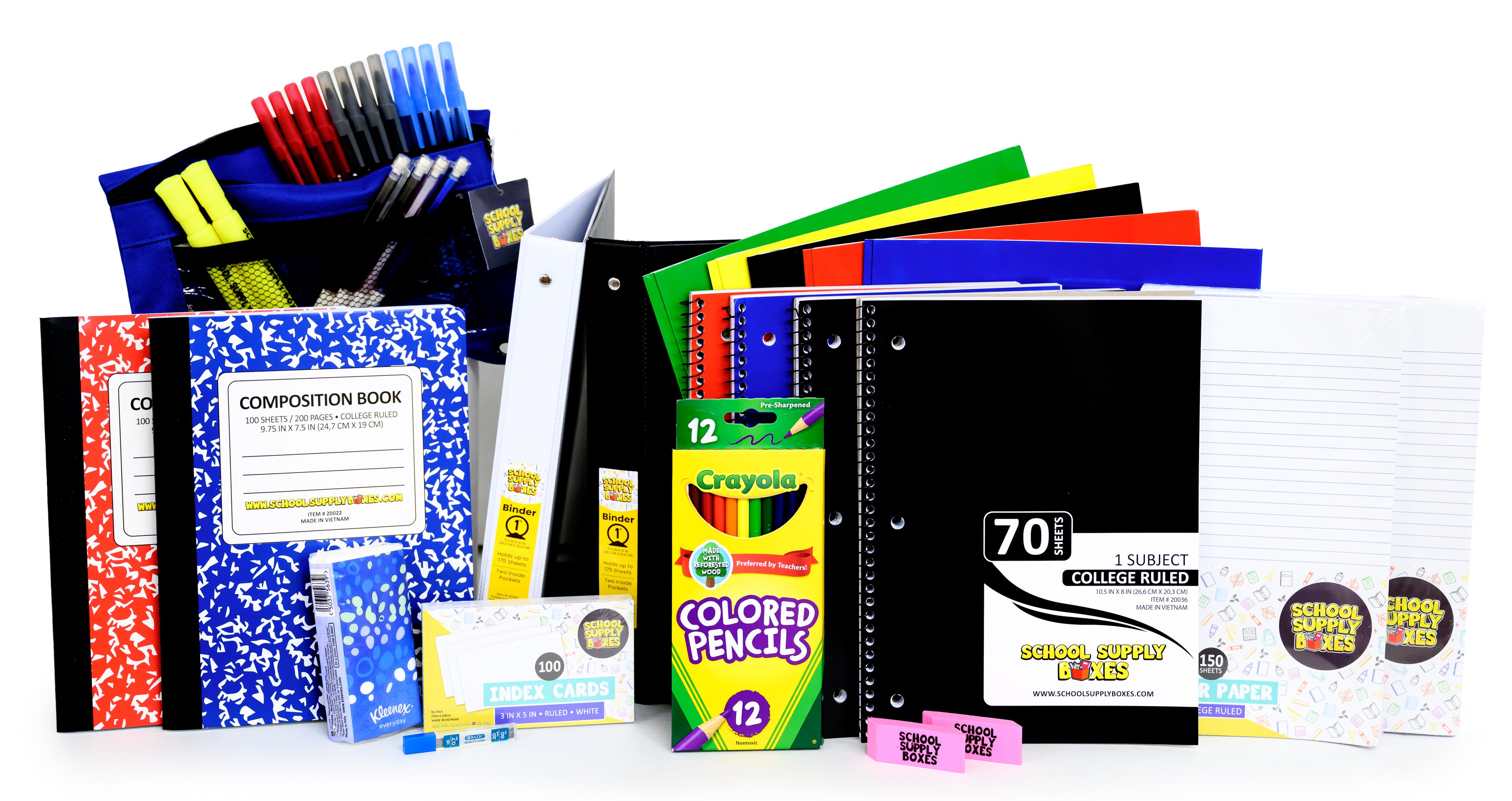 Essential Secondary School Supply Kit Bundle - 51 Pieces